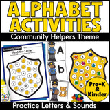 Community Helpers Alphabet Activities Bundle