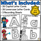 Community Helpers Letter Tracing Cards
