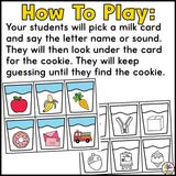 Milk & Cookies Letter Game