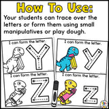Dinosaur Letter Tracing Cards