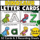Dinosaur Letter Tracing Cards