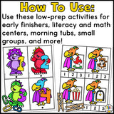 Dinosaur Task Card Boxes