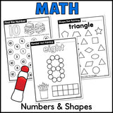 Dot Marker Worksheets Bundle