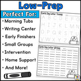 Earth Day Letter Tracing Cards