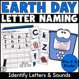 Feed the Recycle Bin Letter Recognition Activity
