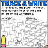 Feed the Recycle Bin Letter Recognition Activity