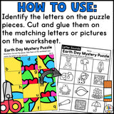Earth Day Cut and Paste Worksheets