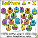 Easter Alphabet Sensory Bins