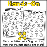 Easter Find the Letter Worksheets