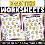 Easter Find the Letter Worksheets