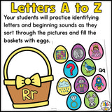 Easter Beginning Sounds Soring Activity