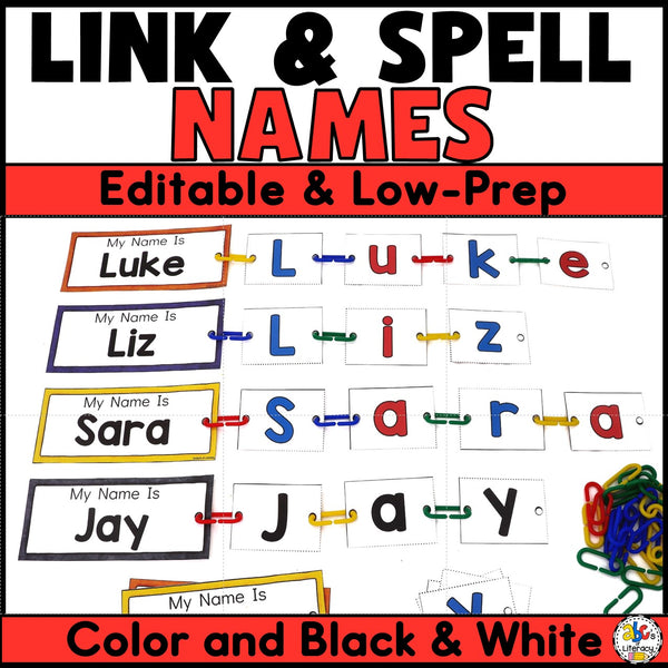 Editable Name Spelling Activity