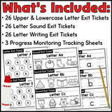 Exit Ticket Letter & Sound Assessments
