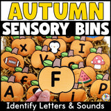 Fall Alphabet Sensory Bins