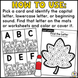 Fall Letter Find Activity