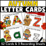 Fall Letter Tracing Cards