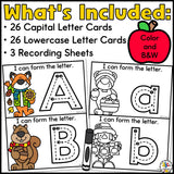 Fall Letter Tracing Cards