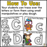 Fall Letter Tracing Cards