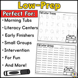 Fall Letter Tracing Cards