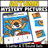 Fall Cut & Paste Letter Worksheets