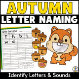 Feed the Squirrel Letter Recognition Activity