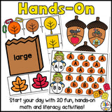 Fall Morning Tubs for Preschool