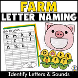 Feed the Pig Letter Recognition Activity