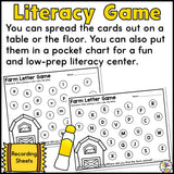 Farm Letter Recognition Game