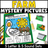 Farm Cut & Paste Letter Worksheets
