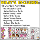 Farm Animal Task Card Boxes