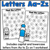 Letter Find Worksheets
