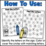 Letter Find Worksheets