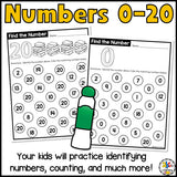 FInd The Number Recognition Worksheets