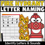 Feed a Fire Hydrant Letter Recognition Activity