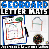 Geoboard Alphabet Mats