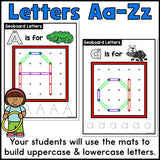 Geoboard Alphabet Mats