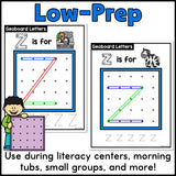 Geoboard Alphabet Mats
