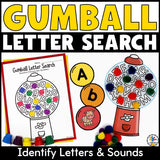 Gumball Letter Search Activity