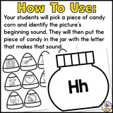 Halloween Beginning Sounds Sorting Activity