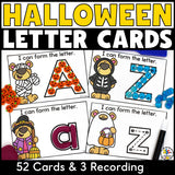 Halloween Letter Tracing Cards