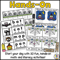 Halloween Morning Tubs for Kindergarten