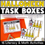 Halloween Task Card Boxes