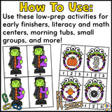 Halloween Task Card Boxes