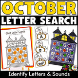 Halloween Letter Search Activity