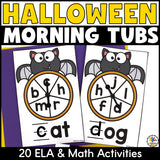 Halloween Morning Tubs for Kindergarten