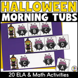 Halloween Morning Tubs for Preschool