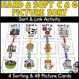 Hard & Soft C & G Word Sort & Link Activity
