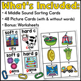 Hard & Soft C & G Word Sort & Link Activity