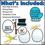 How to Build a Snowman Writing Craft