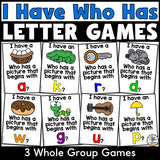 I Have, Who Has Alphabet Games